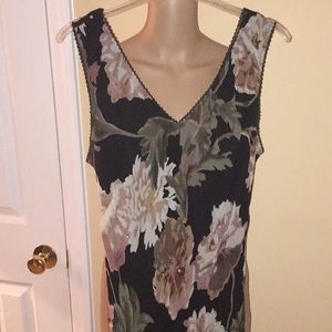 Vintage 90s '90210' Majick Maxi Floral Dress Medium